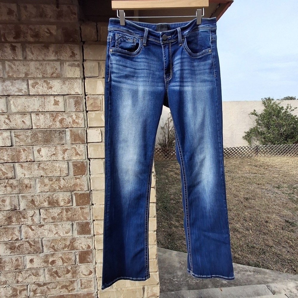 Buckle Black Curvy Fit No. 76 Bootcut Blue Denim Stretch Jeans  Women Size 31x32 - Picture 4 of 16